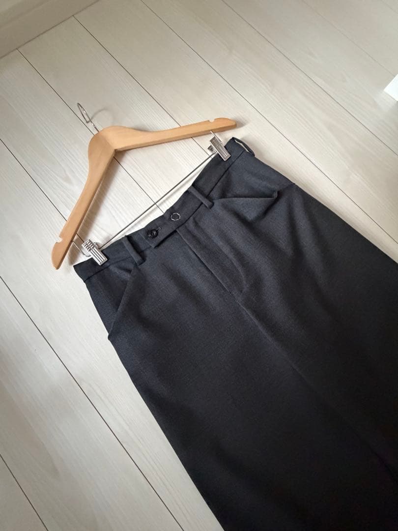 sunsea ワイドストレートスラックス