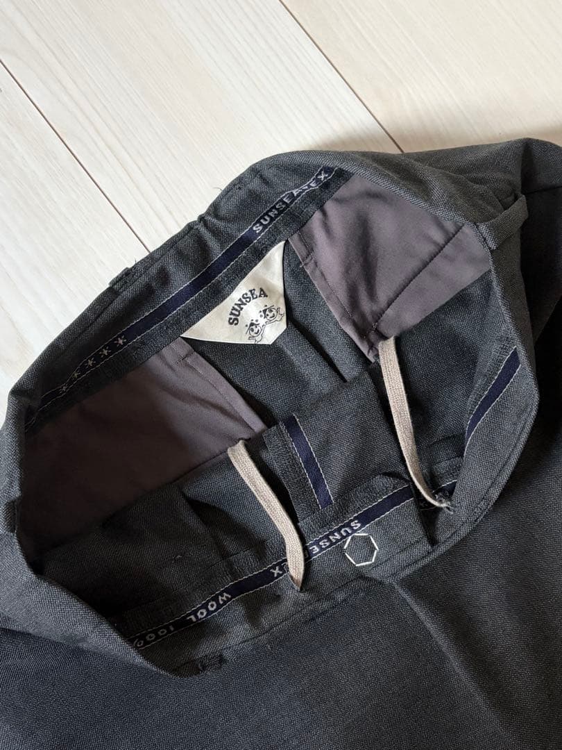 sunsea ワイドストレートスラックス