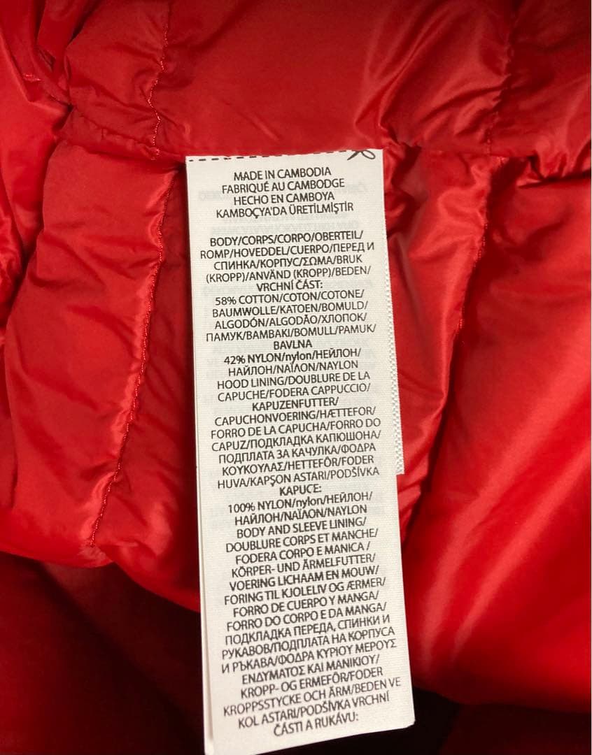 新品同様　人気の赤❣️ポロラルフローレンのダウンジャケット