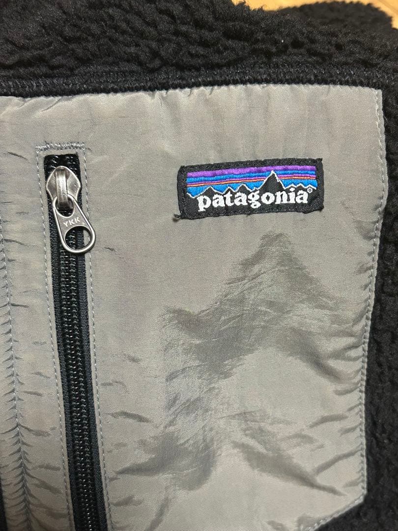 patagonia レトロX ベスト ブラック／グレー　XS