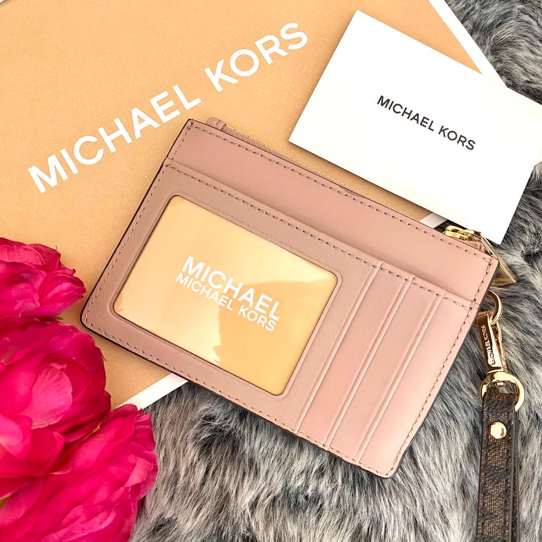 新品　正規品☆MICHAEL KORS ピンク エナメル レザー ケース