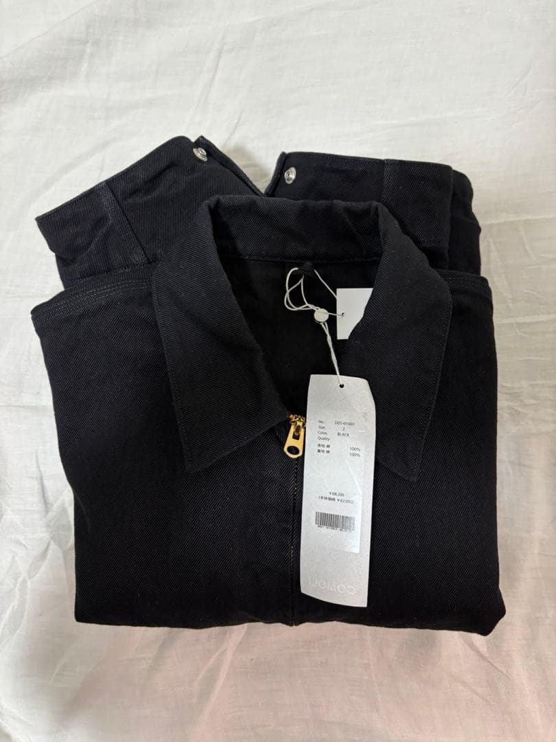 comoli 26SS ブラックデニムジップショート　size2【新品・未使用】