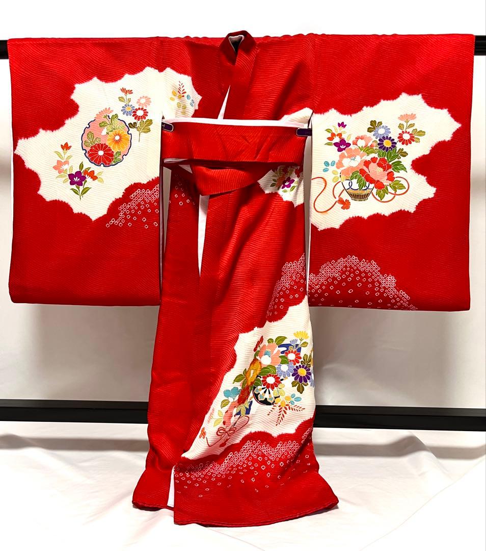 【美おり】MG52010 女の子 宮参着＋長襦袢セット お宮参り 熨斗目 正絹