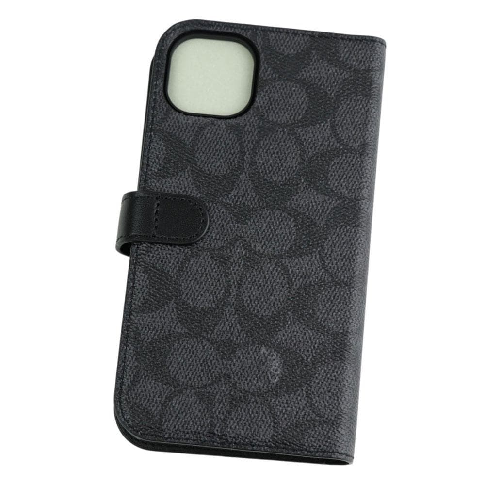 【コーチ】SIG チャコール iPhone14Pro 手帳型ケース