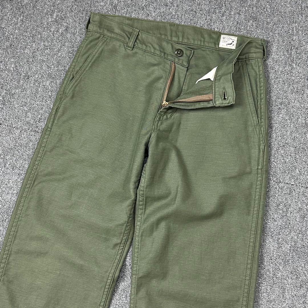 orSlow ワークパンツ オリーブ オアスロウ ファティーグパンツ
