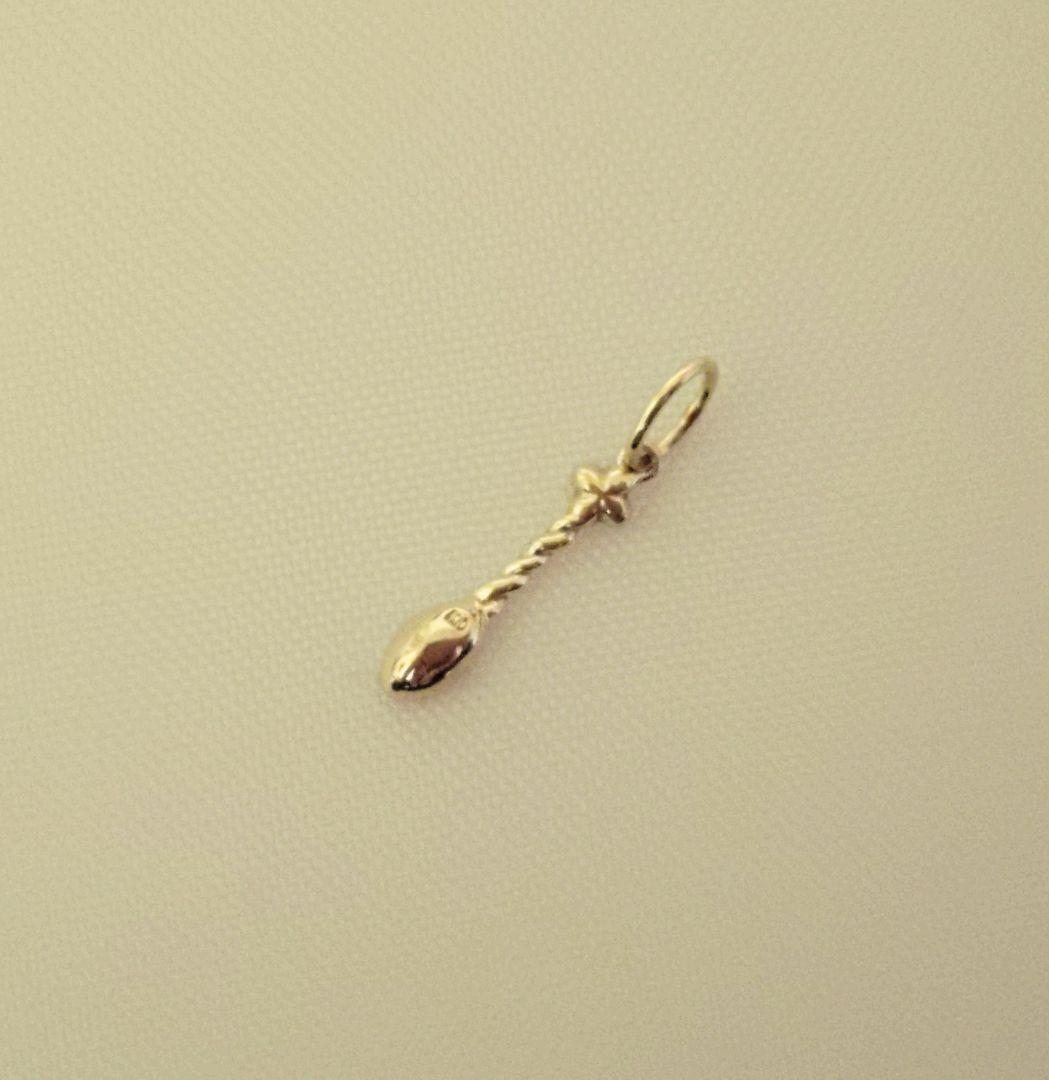 K10 チャーム　スプーン　天然石　アミュレットチャーム