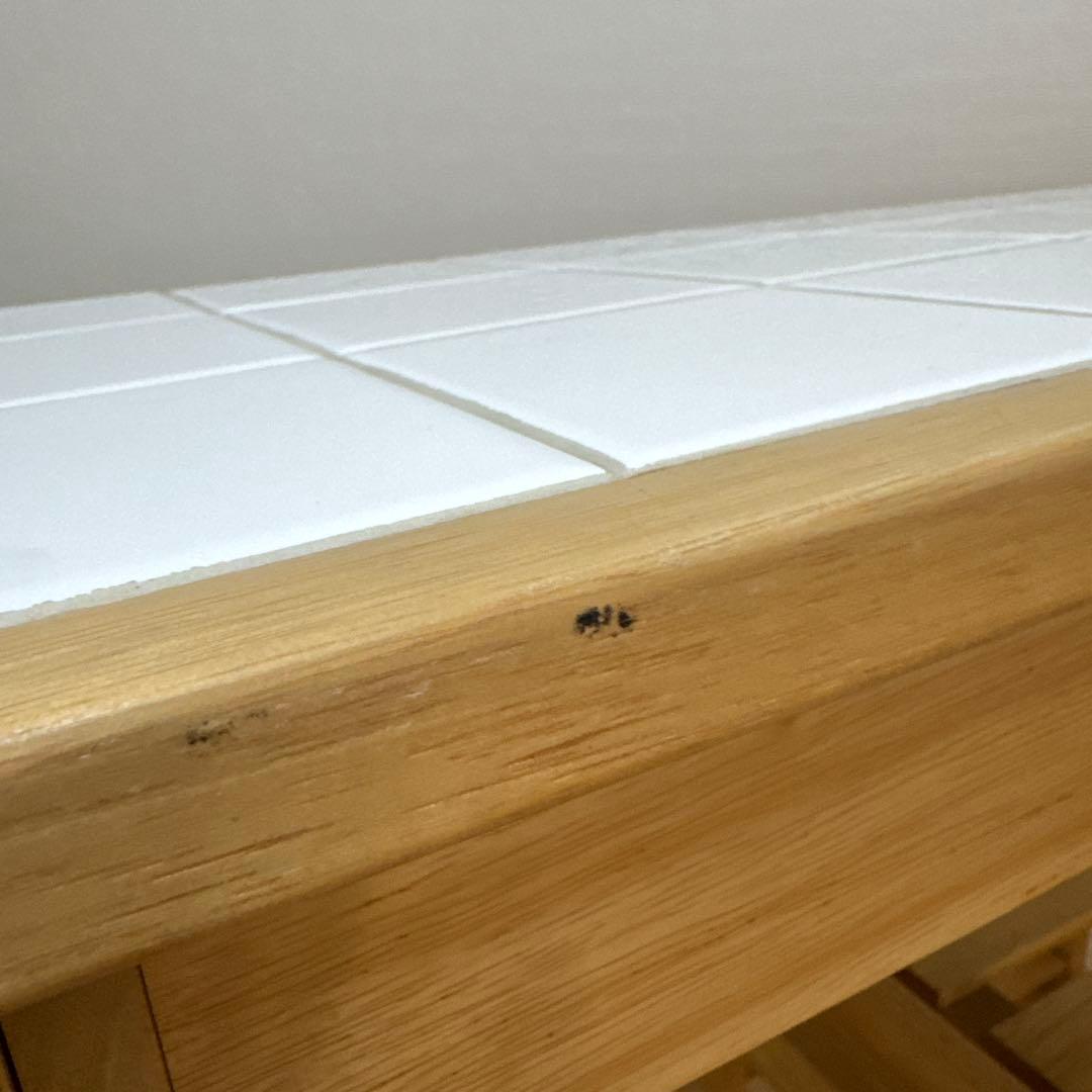 ⭐️断捨離セール⭐ カントリー調 木製キッチンワゴン キャスター付き