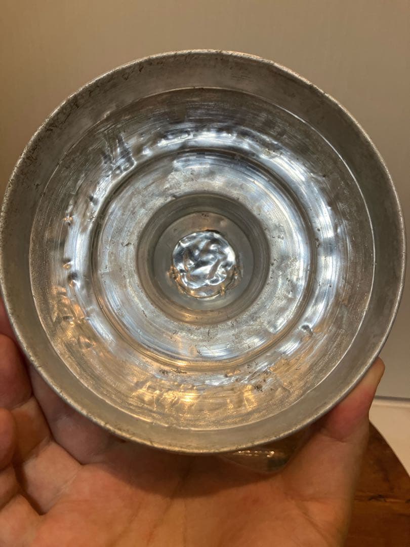 存在感抜群！当時物のジュース味覚糖のアルミ蓋付き駄菓子瓶◇昭和レトロ◇古道具