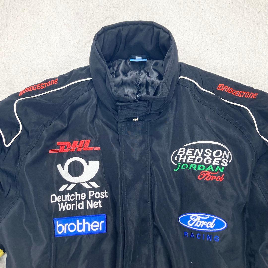 【希少】Ford RACING 企業ロゴ 刺繍 レーシングジャケット XL