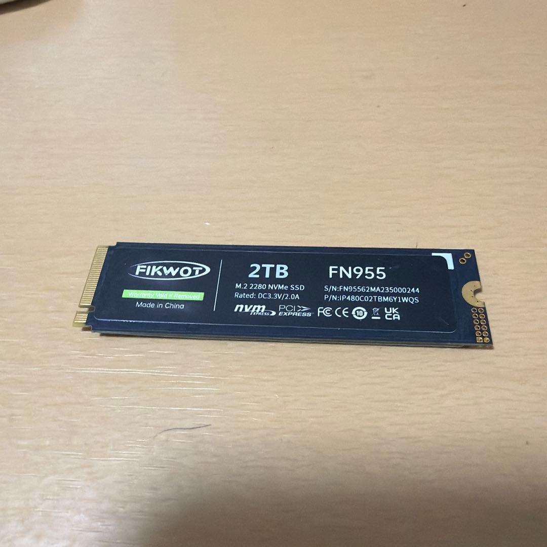 内蔵型SSD FIKWOT FN955 2TB M.2 NVMe SSD