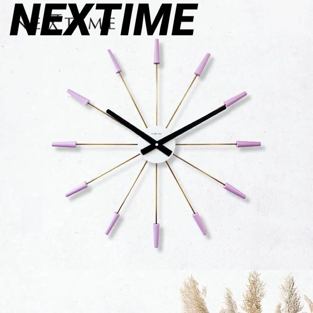 NEXTIME　掛け時計　プラグイン【新品】モダン　インテリア　大きめ　クロック