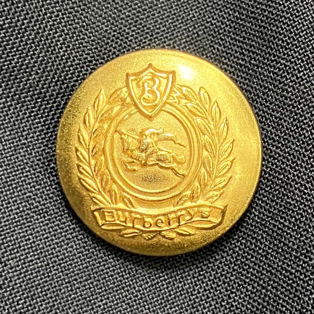 【金ボタン✨紺ブレ】Burberryダブル テーラードジャケット L 6ボタン