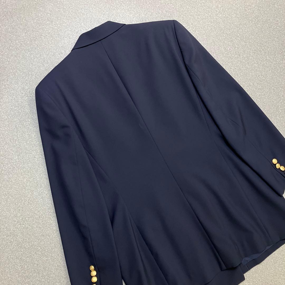 【金ボタン✨紺ブレ】Burberryダブル テーラードジャケット L 6ボタン