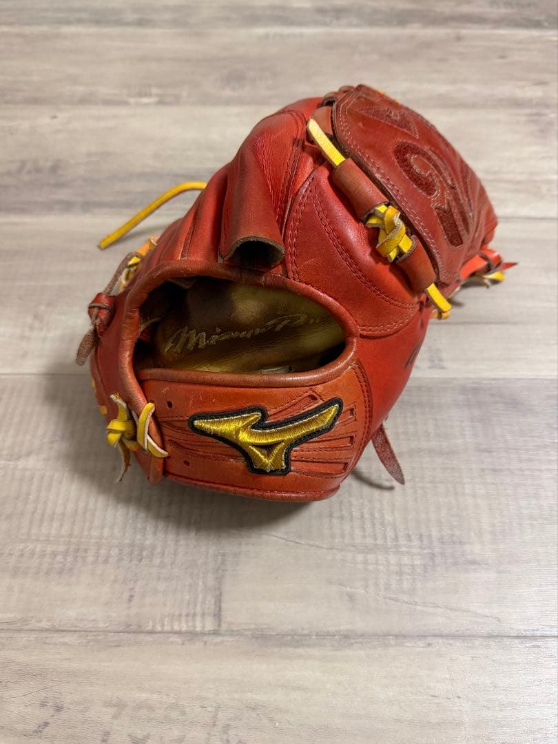 ミズノ HAGA 硬式グローブ レッド