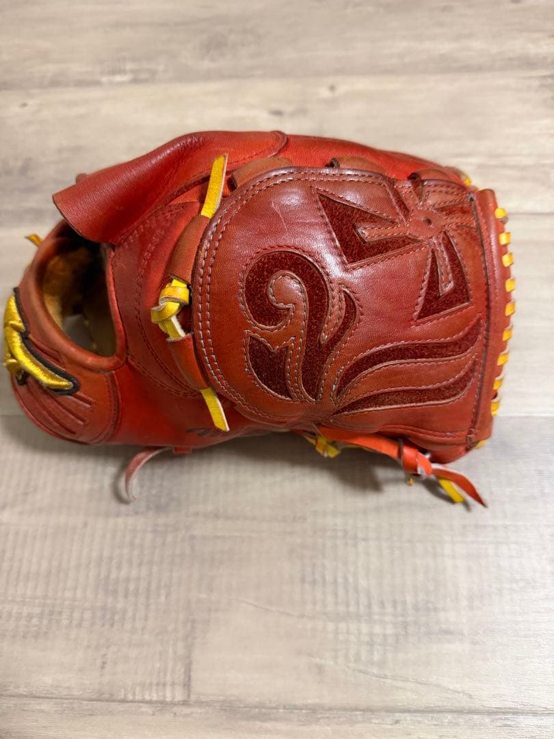 ミズノ HAGA 硬式グローブ レッド