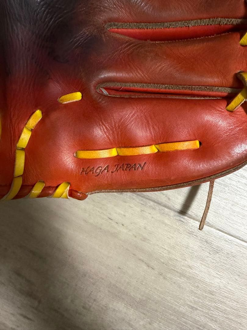 ミズノ HAGA 硬式グローブ レッド