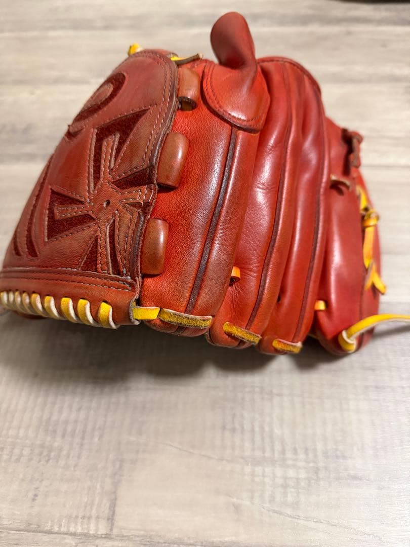 ミズノ HAGA 硬式グローブ レッド
