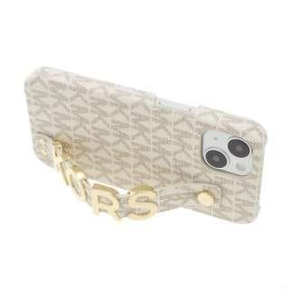 【新品】マイケルコース✨iPhone14ケース スマホスタンドケース ホワイト