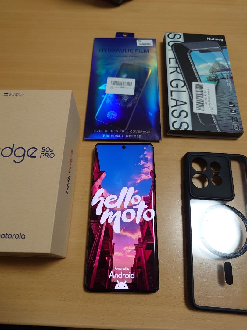 Motorola edge50s PRO スマートフォン　ブラック　美品