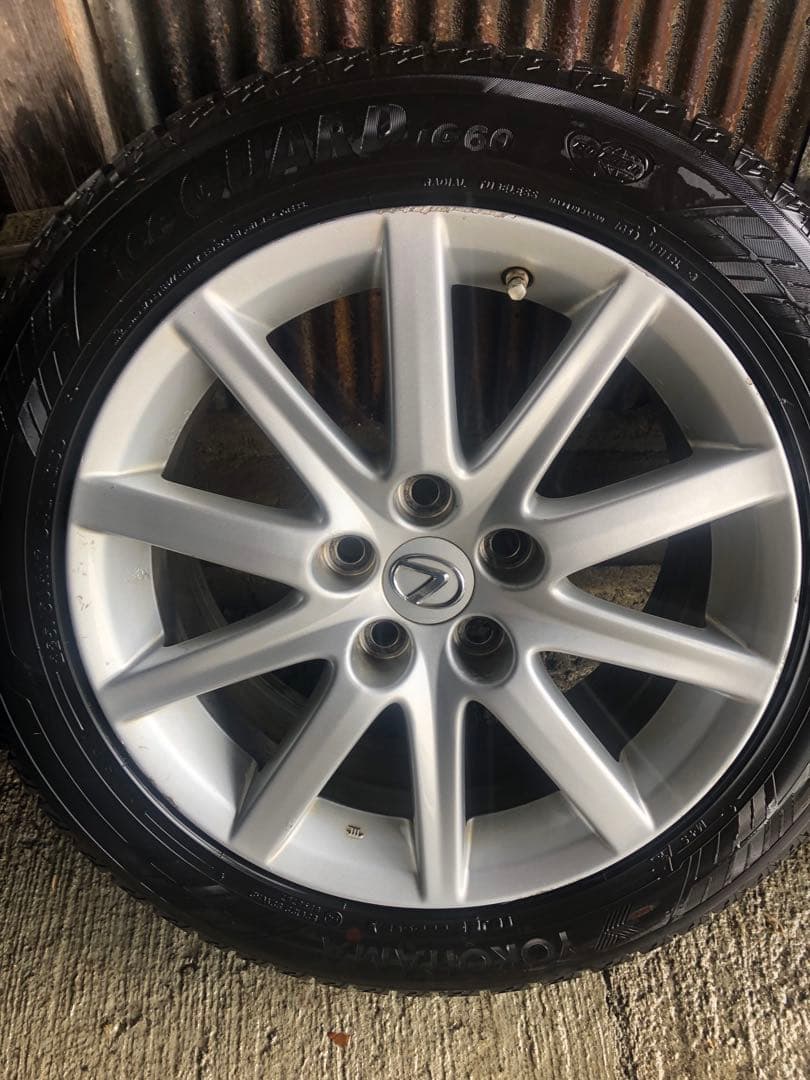 レクサスGS 純正アルミ　スタッドレスセット　直取引希望　着払　岐阜発