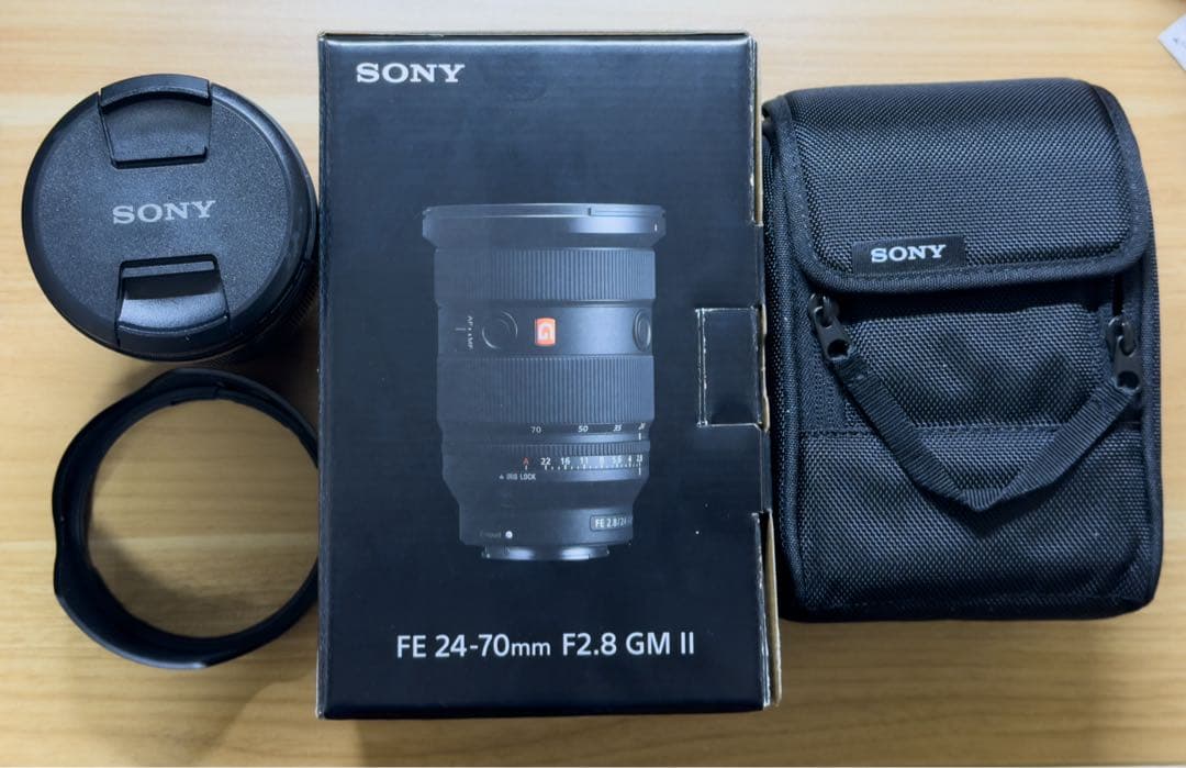 SONY FE 24-70mm F2.8 GM II（純正フィルター付き）