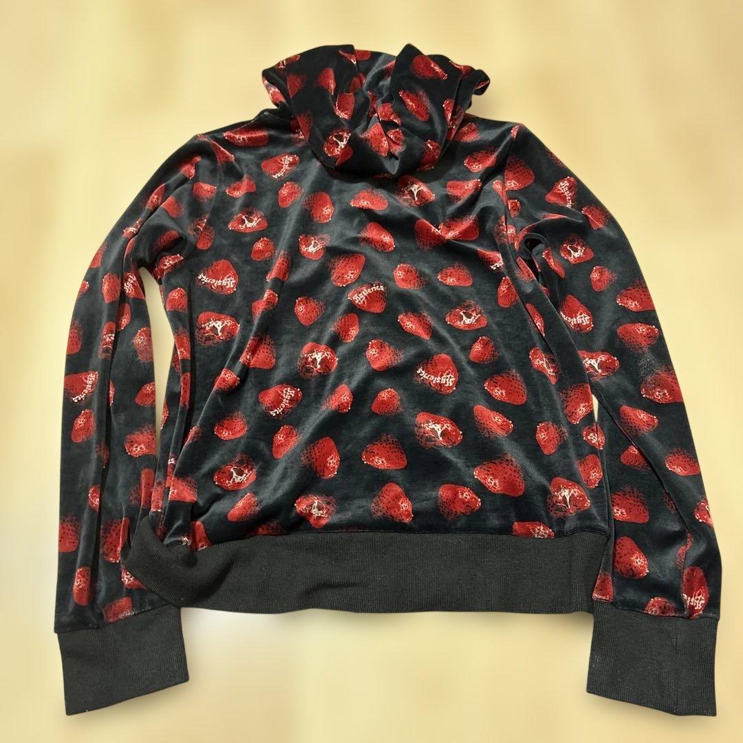 Hysteric Glamour スカルベリー　パーカー　ベロア　y2k