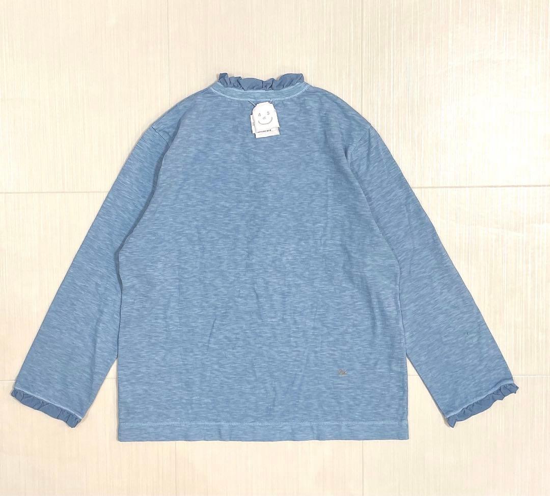 未使用タグ付き✨45R 25SS 天竺の四角ヘンリーネックTシャツ 草木染め