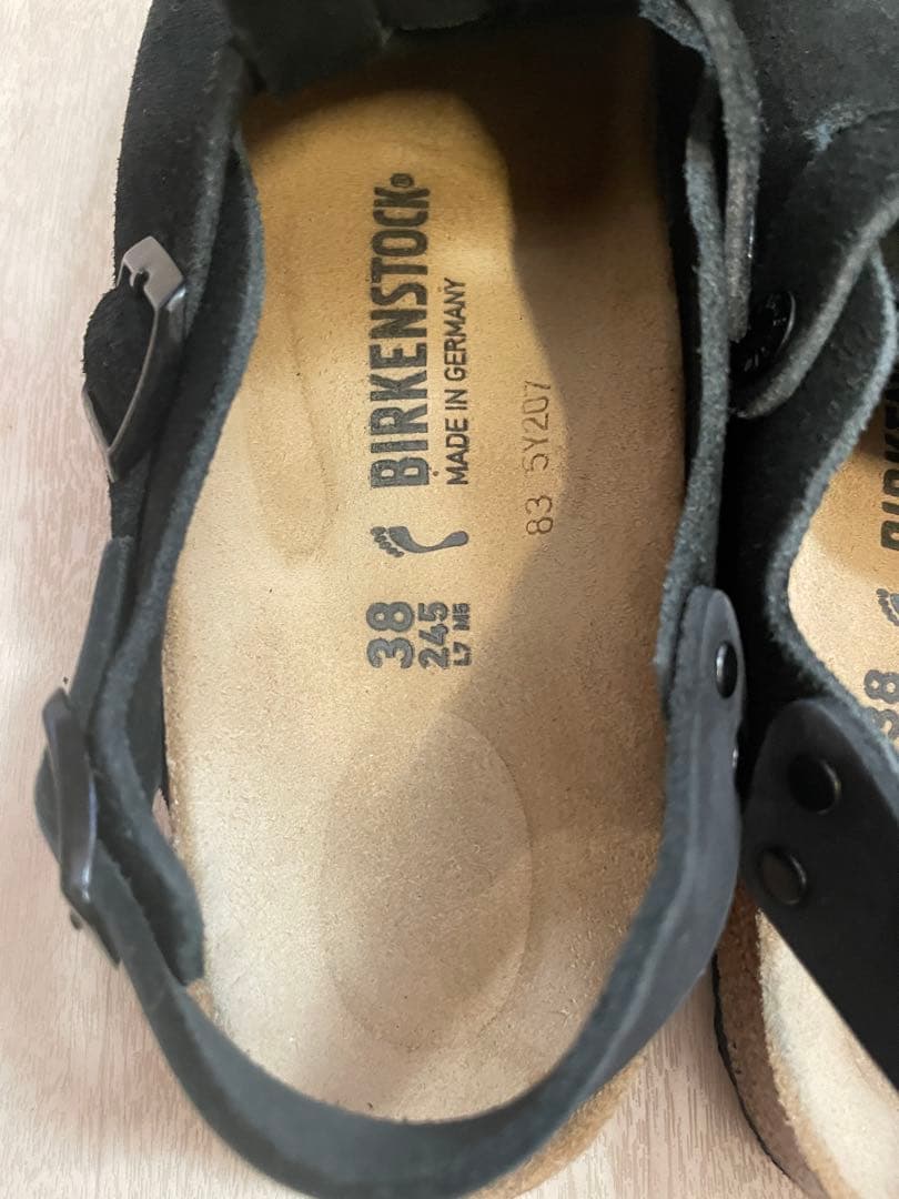 美品　BIRKENSTOCK TOKIO トープ ブラック　38