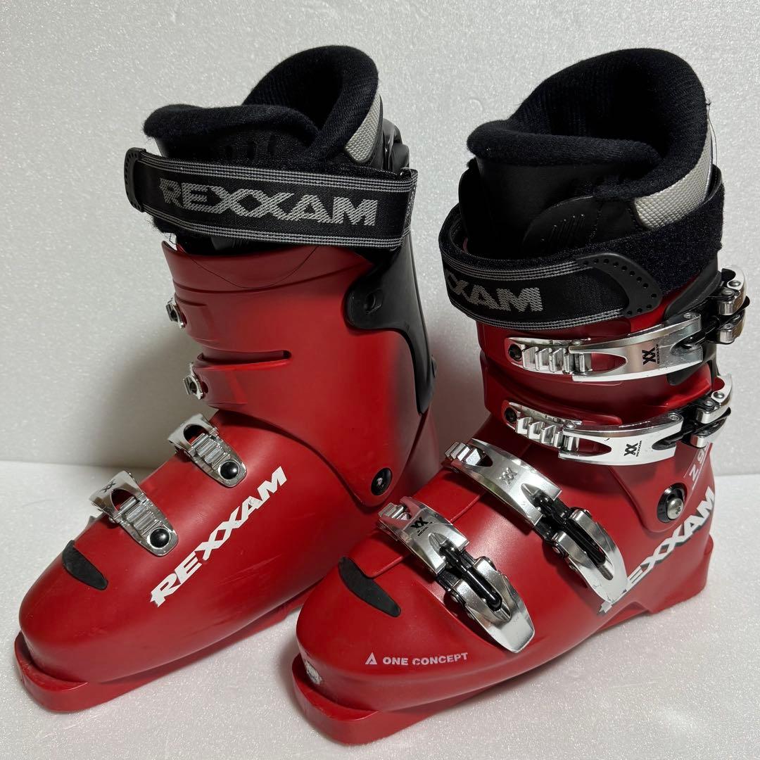 26CMRexxamレグザムZ95スキーブーツ赤色レッド格安299mm初心者激安