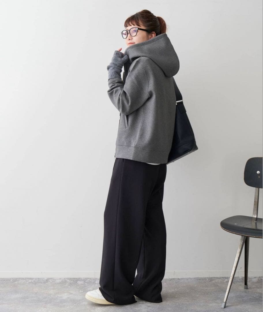 Spick & Span ストレッチジップフードパーカー 美品