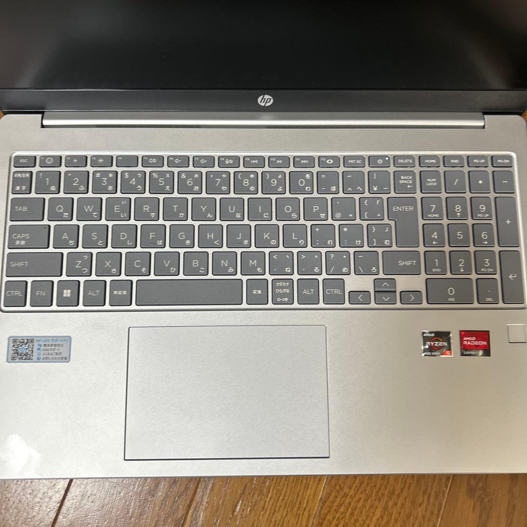 windows 11 ノートpc HP 15 Ryzen5 7530U