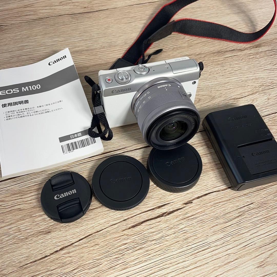 Canon EOS M100 ミラーレスカメラ レンズ付き D10