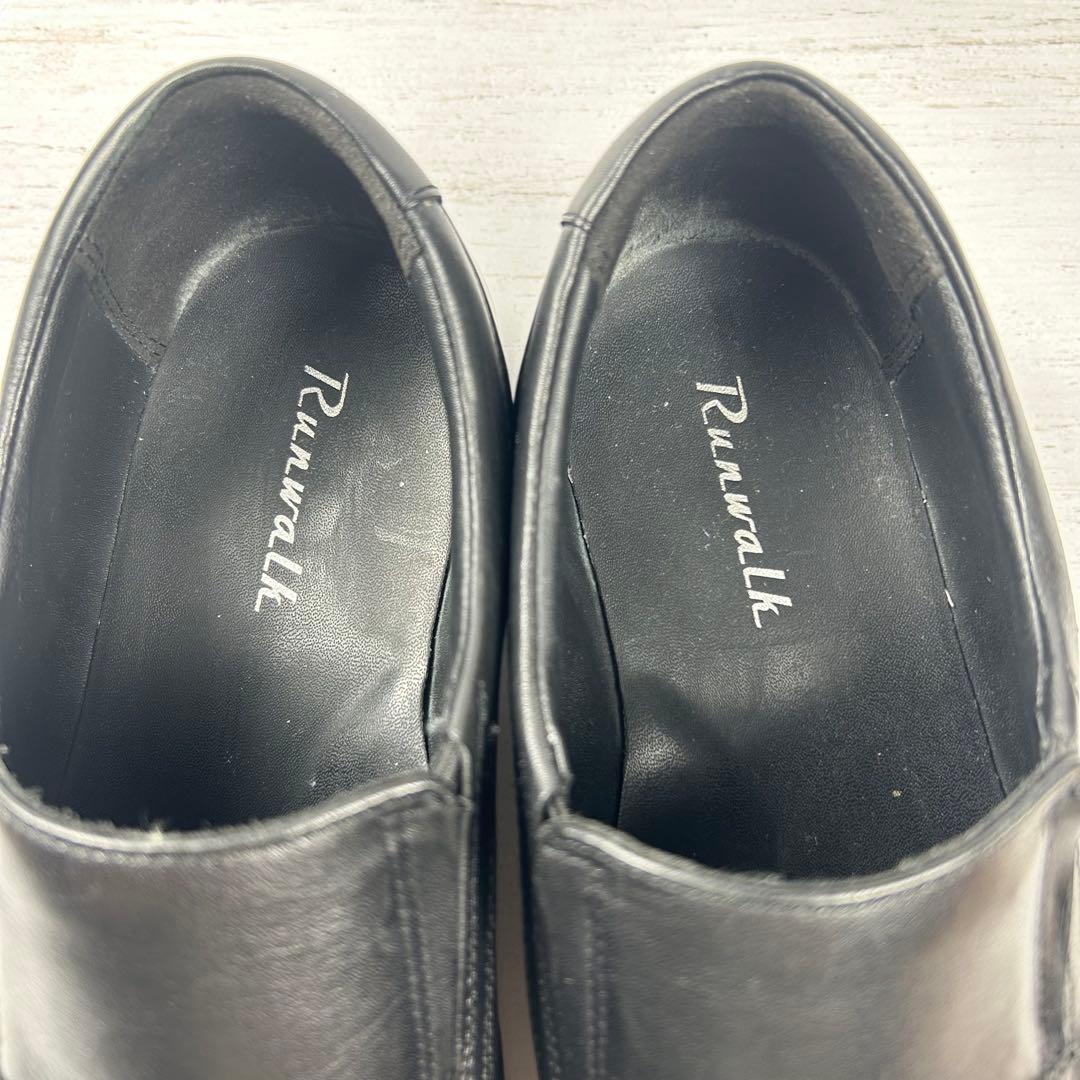 asics Runwalk ランウォーク スワールトゥシューズ 黒　26.5