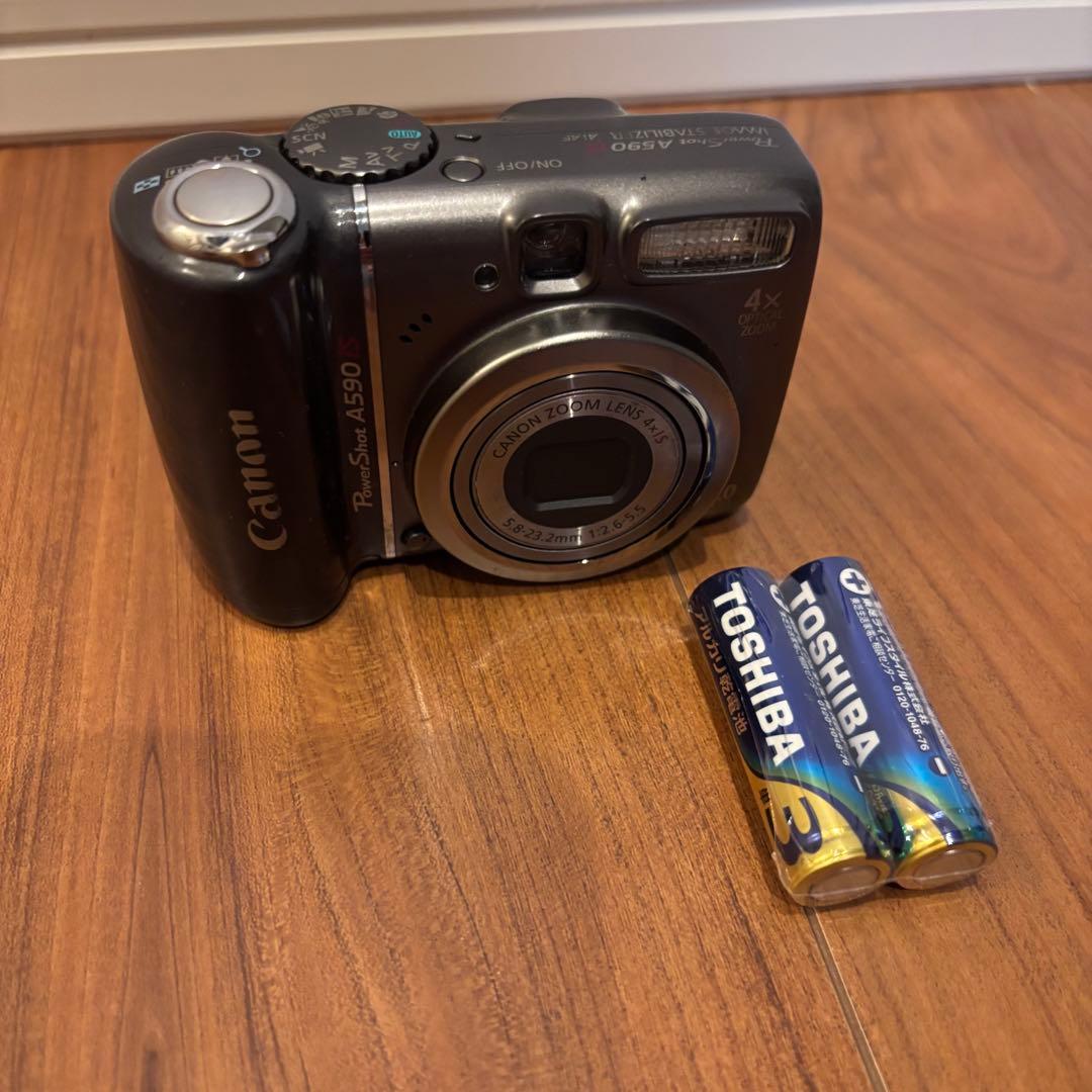 Canon PowerShot A590 IS 単三乾電池式 コンパクトデジカメ