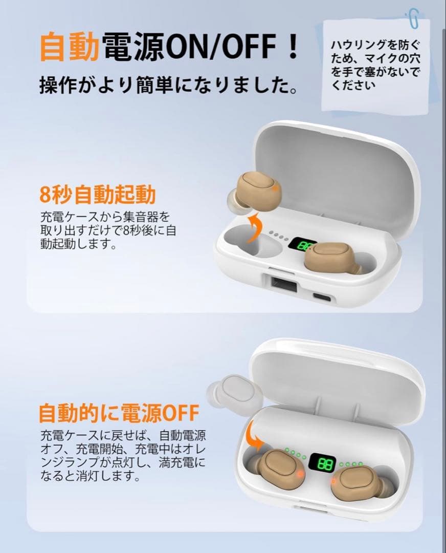 集音器 高齢者 【2025年革新型・4段階音量調整・簡単操作 】敬老の日 ギフト