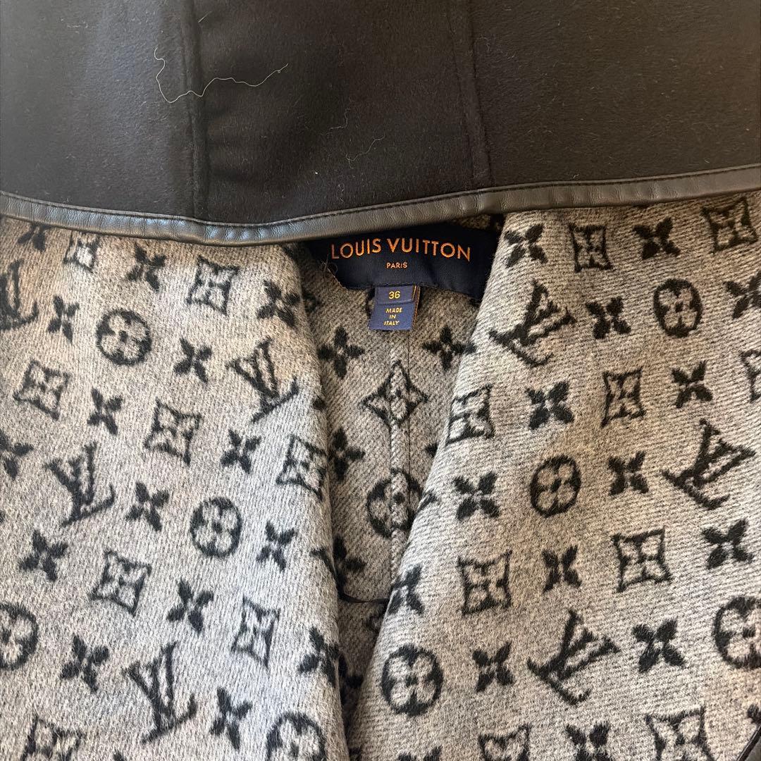LOUIS VUITTON フード付きジャケット 36 ガウンコート