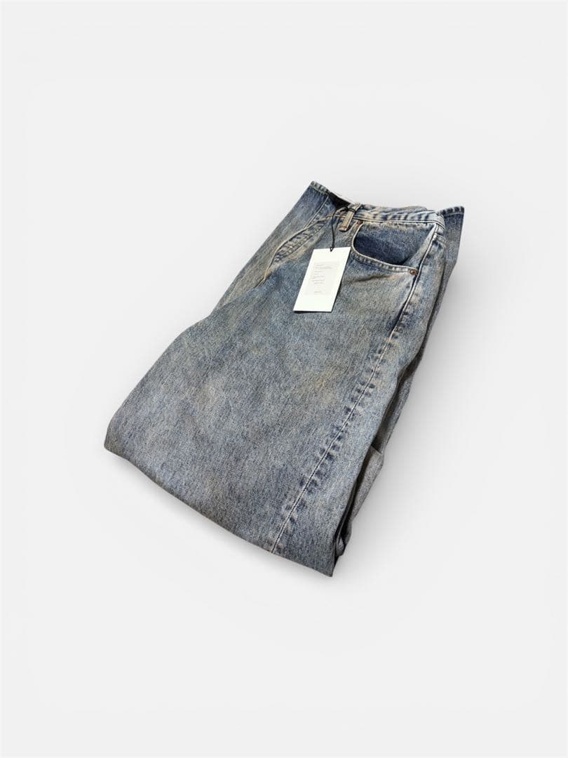 パンツ ssstein TWIST SEAM BAGGY VINTAGE DENIM