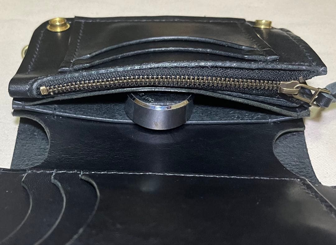 ミドル トラッカーウォレット 姫路レザー タンニン鞣し