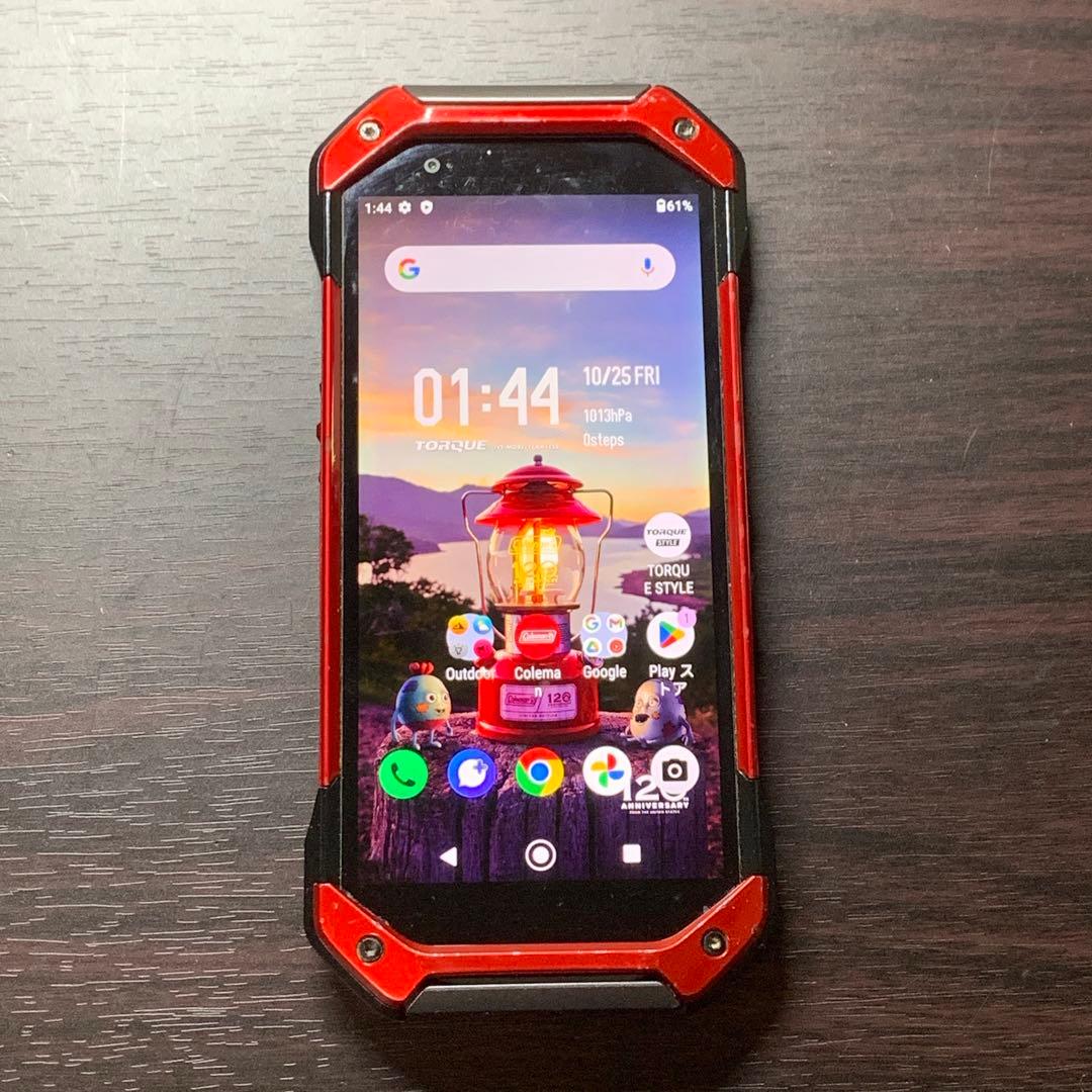 京セラ TORQUE 5G KYG01 Coleman レッド SIMフリー