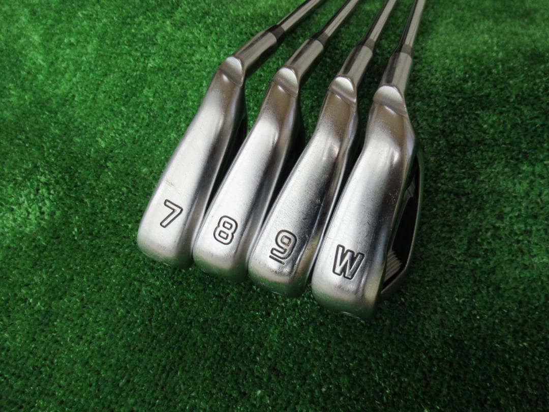 最終値下げ　名器　ピンG410 アイアン 7, 8, 9, W　４本　赤ドット