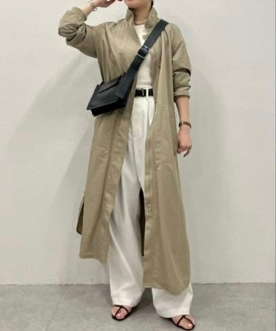 ear PAPILLONNER イアパピヨネ ボアベスト付き馬刺しゅうコート