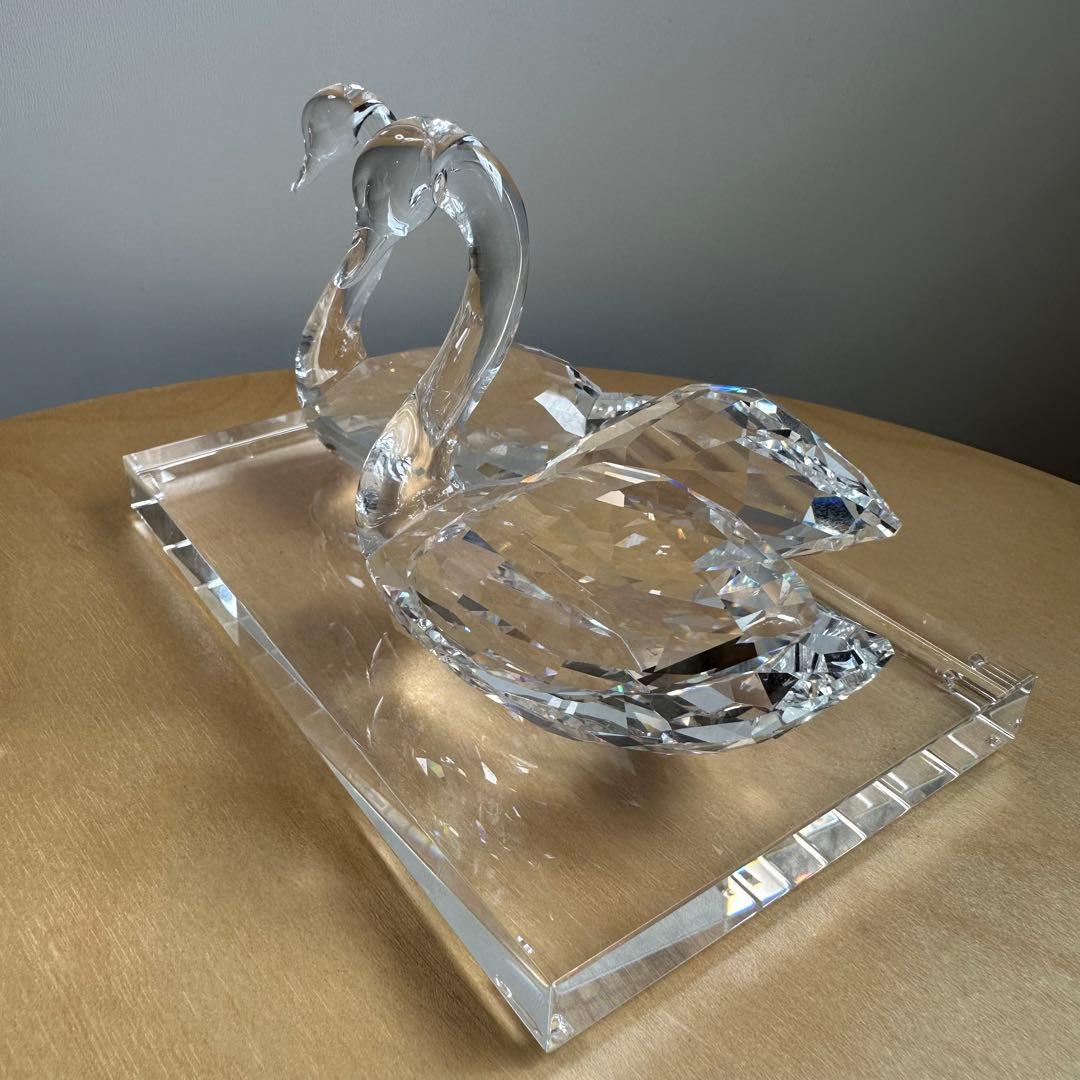 スワロフスキー ペアスワン 台付き 美品