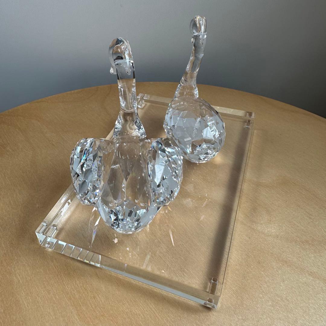 スワロフスキー ペアスワン 台付き 美品