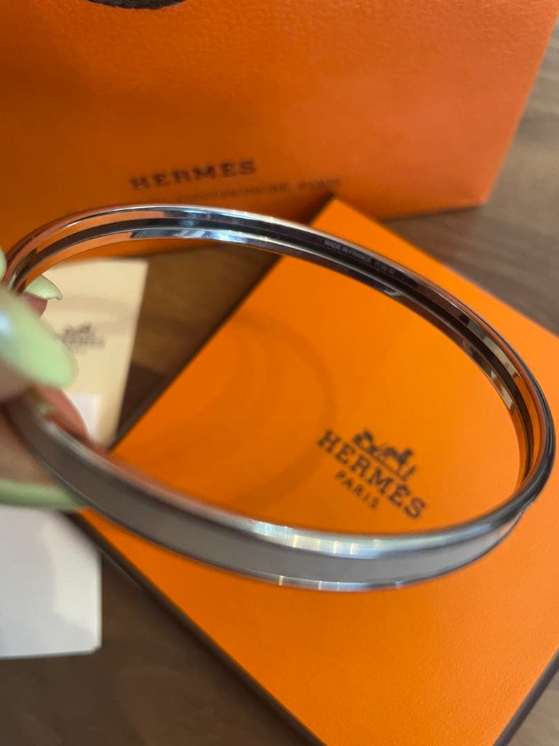 【最終値下げ】HERMES ブレスレット ユニ マロングラッセ(シルバー)