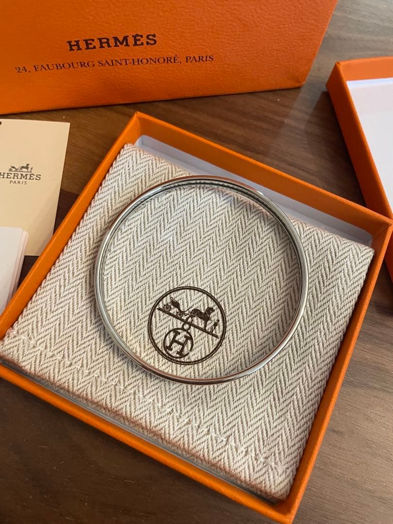 【最終値下げ】HERMES ブレスレット ユニ マロングラッセ(シルバー)