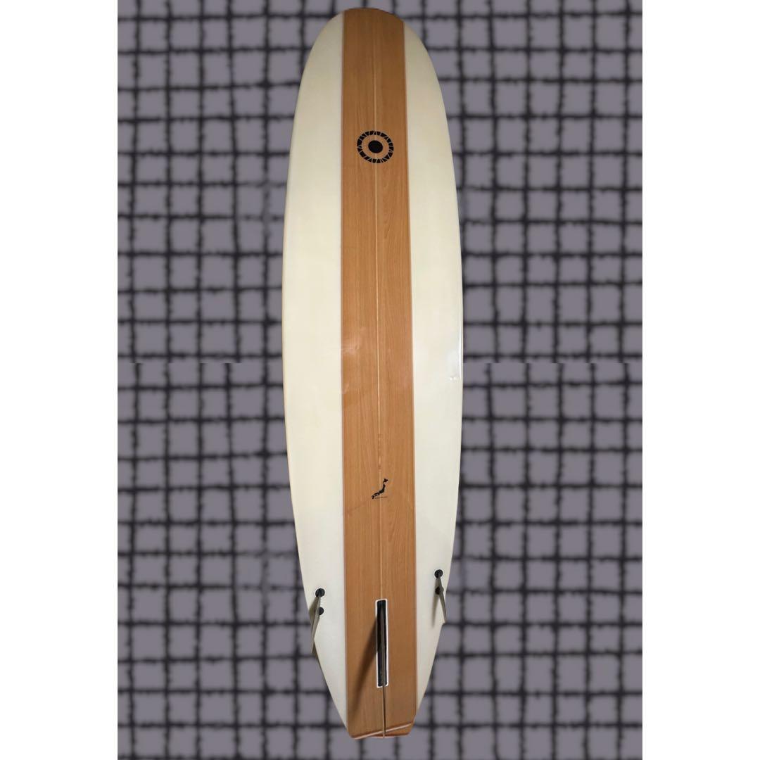 SCELL ロングボード 8ftウッド調 3フィン