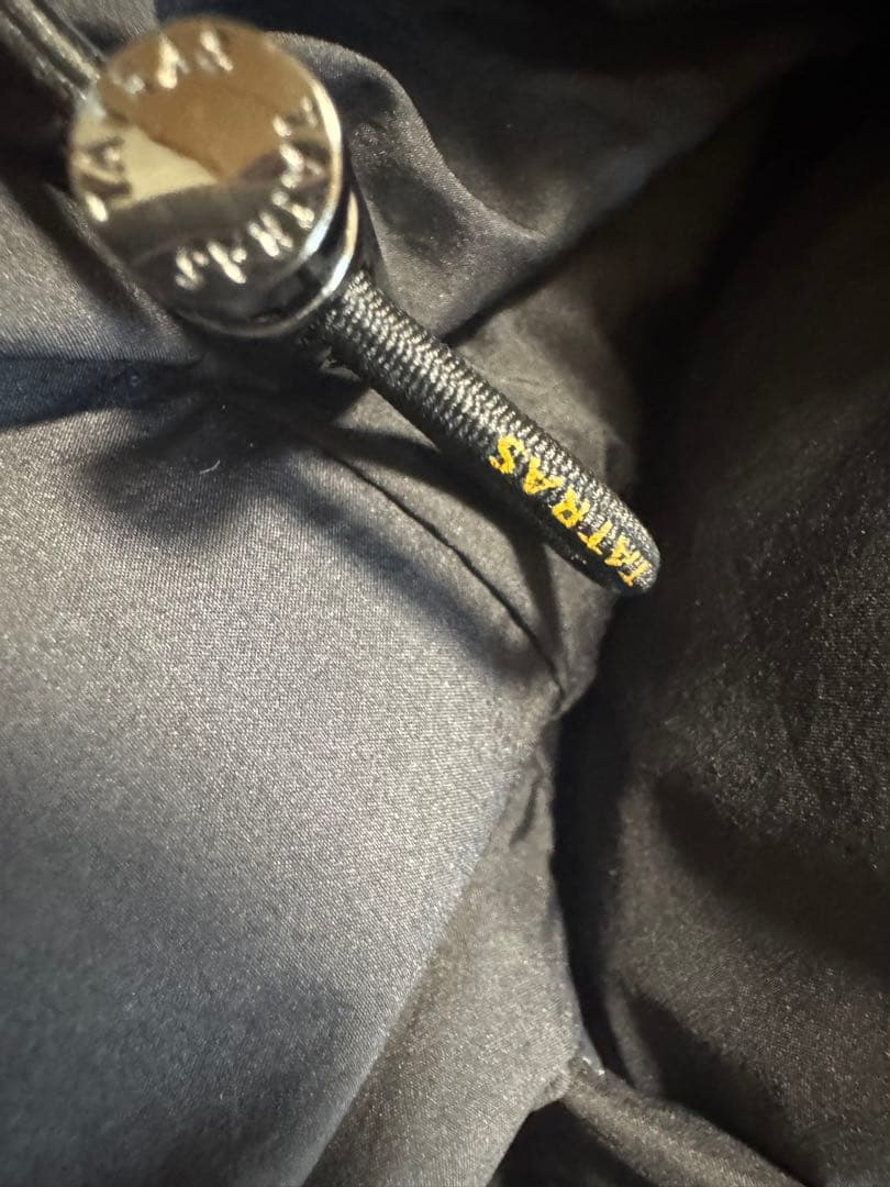 最安！TATRAS ブラック タトラスダウンジャケット フード付き03 Lサイズ