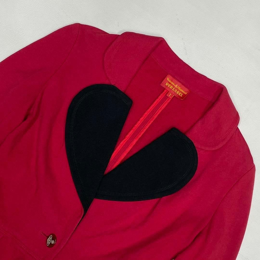 激レア Vivienne Westwood ヴィヴィアン ハートジャケット 赤黒