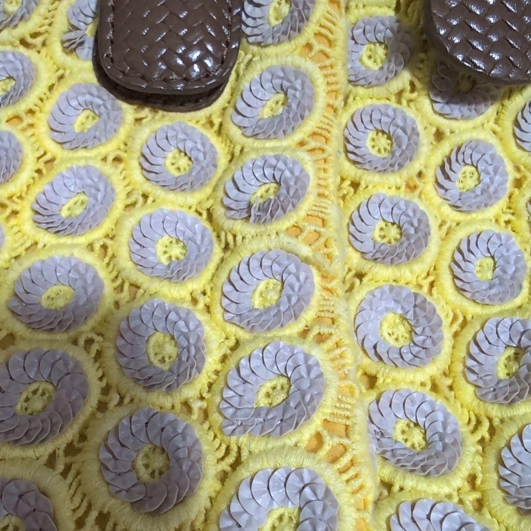 JAMINI PUECH イエローショルダーバッグ