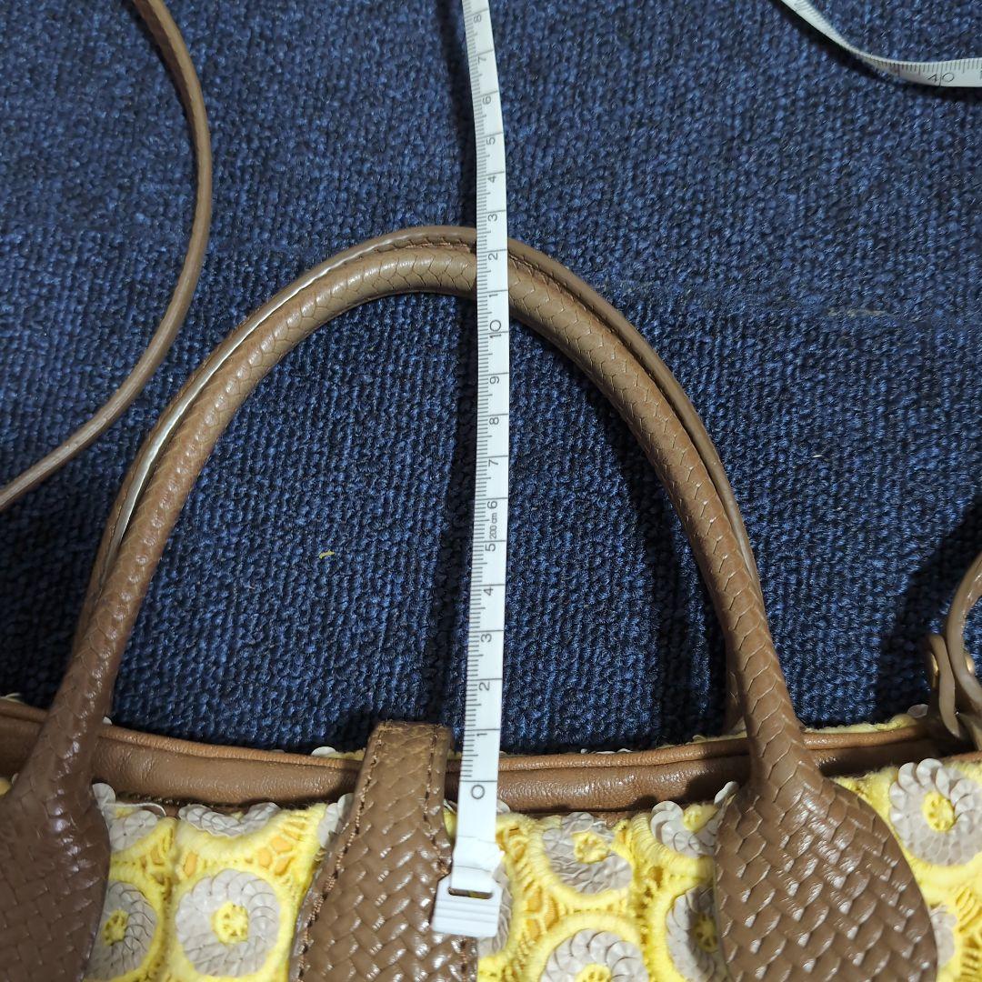 JAMINI PUECH イエローショルダーバッグ